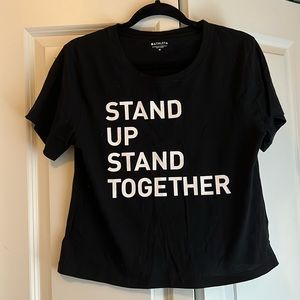 Athleta - Cropped “Stand up stand together” tee